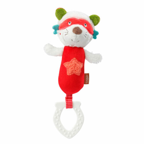 Fehn Stab-Greifling Waschbär mit Softbeißer, Jungle Heroes