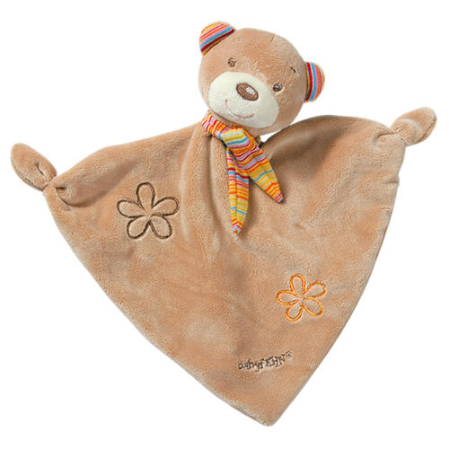 Das Fehn Teddy Schmusetuch ist mit niedlichen Details gestaltet.