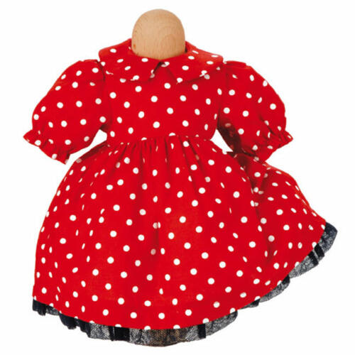 Käthe Kruse Puppenkleid Francoise rot, 34-38cm
