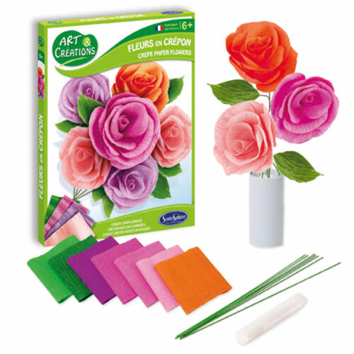 SentoSphere Kreppblumen Bastelset