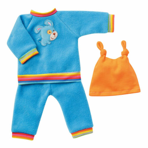 Schwenk Fleecepullover, Hose und Mütze, für Babypuppen, 42-45cm
