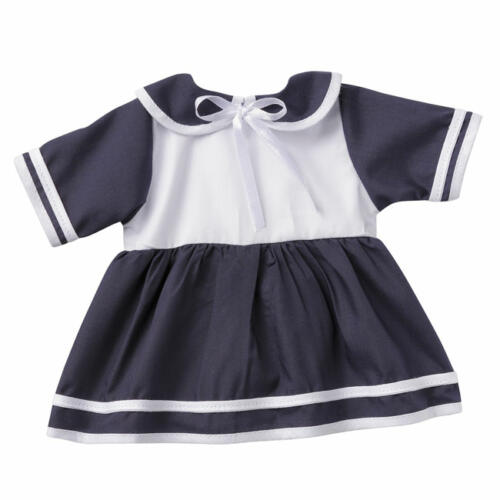 Schwenk Marine-Kleid dunkelblau, für Babypuppen, 42-45cm