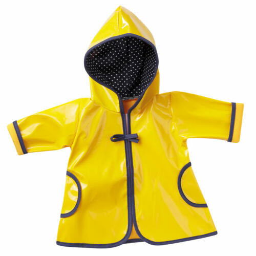 Schwenk Regenmantel gelb, für Babypuppen, 42-45cm