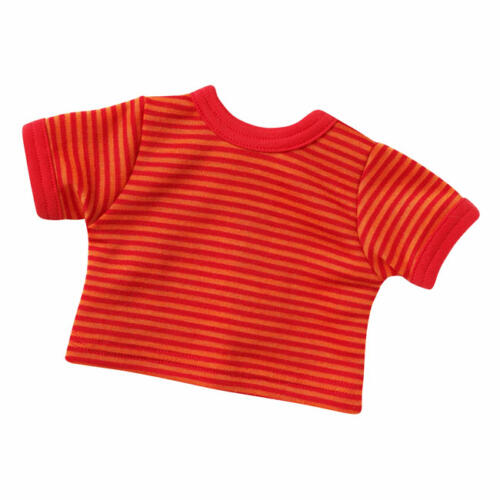 Schwenk T-Shirt orange gestreift, für Babypuppen, 46-50cm