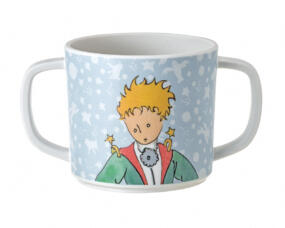 Die Tasse hat zwei Henkel zum leichten Greifen bei den ersten Trinkversuchen.