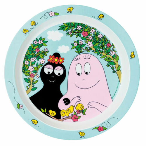 Petit Jour Paris Essteller aus Melamin, Familie Barbapapa