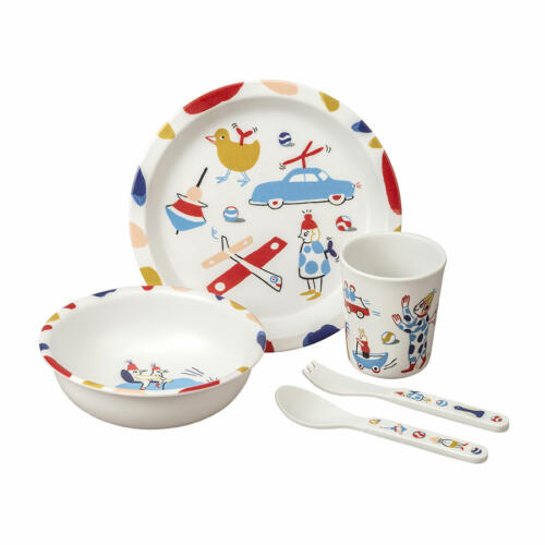 Arty Frog Kindergeschirr Set, Spielsachen, Melamin, 5-teilig