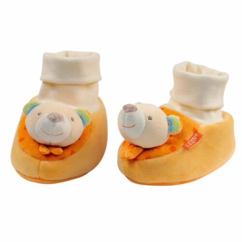 Fehn Rasselschuhe Teddy, pfirsich