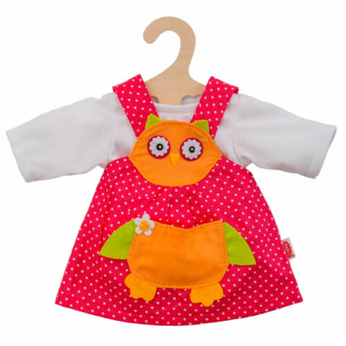 Heless Eulenkleid mit T-Shirt für Babypuppen, 35-45cm