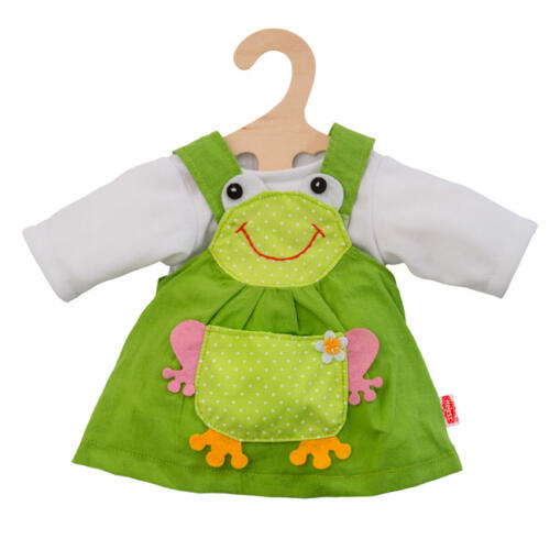 Heless Froschkleid mit T-Shirt für Babypuppen, 28-33cm
