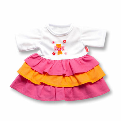 Heless Rüschenkleid pink, für Babypuppen, 28-33cm