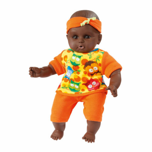 Schwenk Babypuppe farbig, mit Shirt und Hose, 32cm