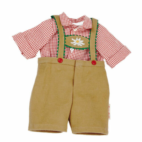 Käthe Kruse Lederhose und Hemd, Stehpuppenkleidung, 39-43cm