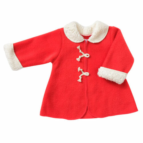 Schwenk Wintermantel rot, für Babypuppen, 42-45cm