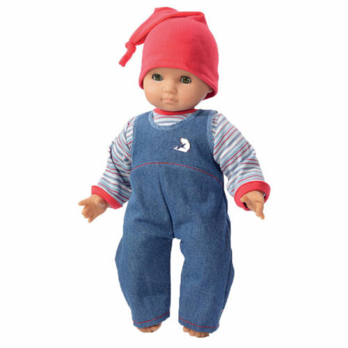 Schwenk Babypuppe mit Zipfelmütze, 40cm, braune Augen