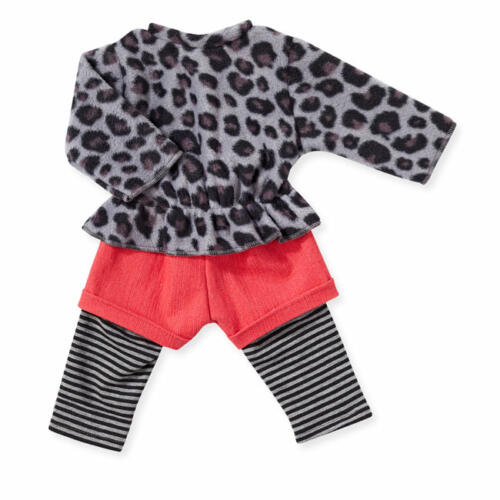 Schwenk Shirt mit Leopardenmuster, Hose und Leggins, 42-45cm