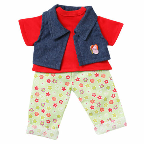 Schwenk Shirt, Hose und Jeansweste, für Babypuppen, 42-45cm