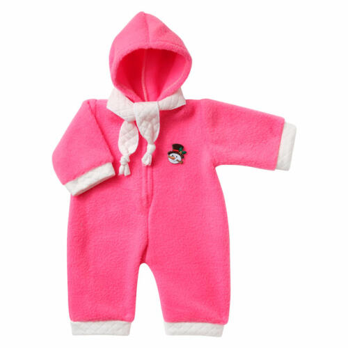 Schwenk Winter-Overall pink mit Schal, für Babypuppen, 42-45cm