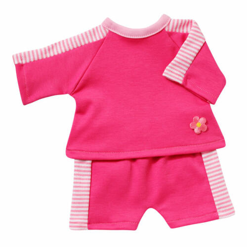 Schwenk Jogginganzug pink, kurz, für Babypuppen, 46-50cm