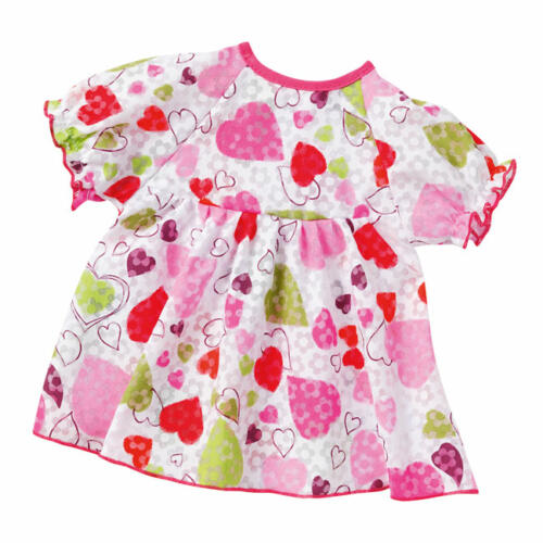 Schwenk Sommerkleid mit Herzen, für Babypuppen, 36-40cm