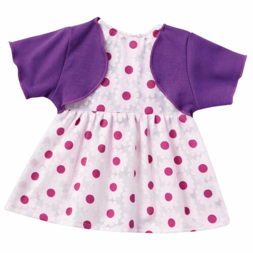 Schwenk Sommerkleid mit Bolero, violett, für Babypuppen, 36-40cm