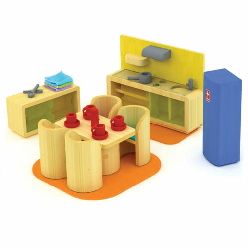 HaPe International Puppenhausmöbel trendige Küche, 29 Teile