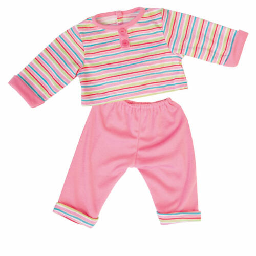 Bayer Design Schlafanzug-Set rosa gestreift, 40-46cm