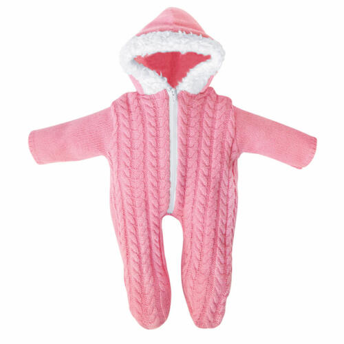 Bayer Design Strickstrampler rosa, für Babypuppen, 40-46cm