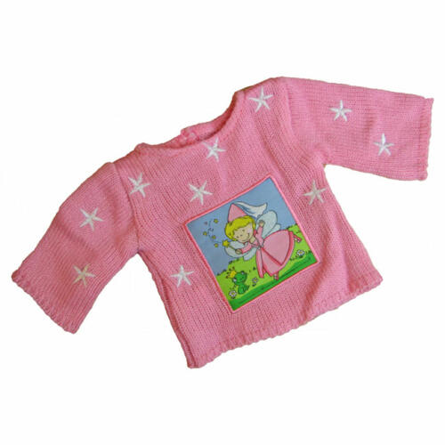 Heless Strickpullover rosa, für Puppen, 35-45cm