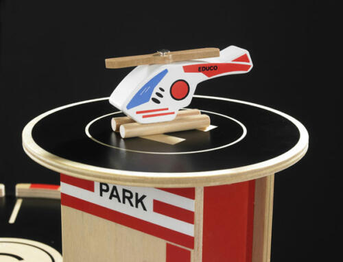 Educo Parkhaus, Holzspielzeug, 4 Teile – Bild 3