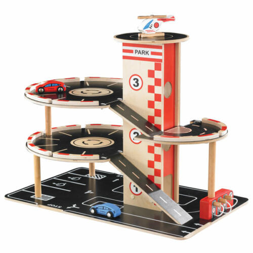 Educo Parkhaus, Holzspielzeug, 4 Teile