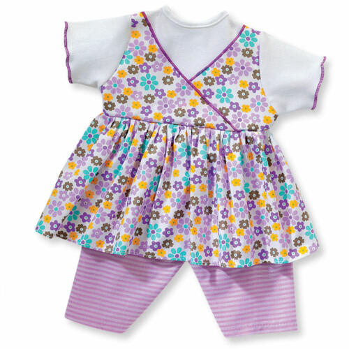 Schwenk Puppenkleid und Leggins, violett, 36-40cm