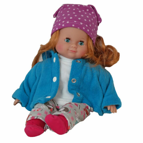 Schildkröt Babypuppe Schlummerle, rote Haare, 32cm