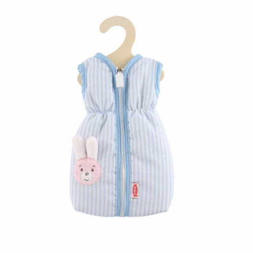 Heless Schlafsack für Puppen, hellblau mit Häschen-Motiv, 20-25cm