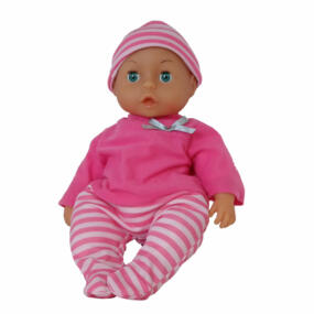 Bild der Puppe First Word Baby, die Babygeräusche macht, sowie weint und lacht.