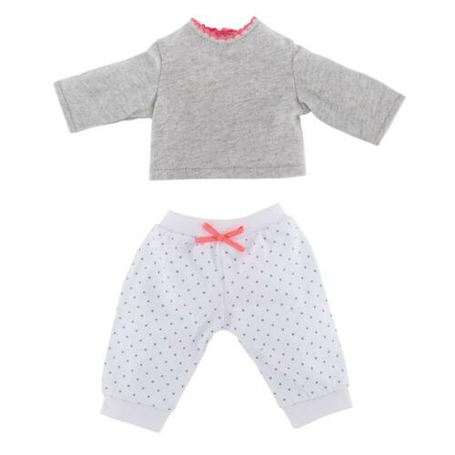 Corolle Pyjama grau-weiß für Stehpuppen, 36cm