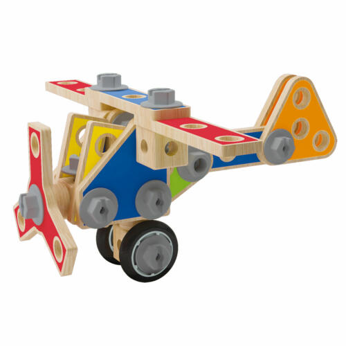 Hape Bauset groß, Baukasten, 62 Teile