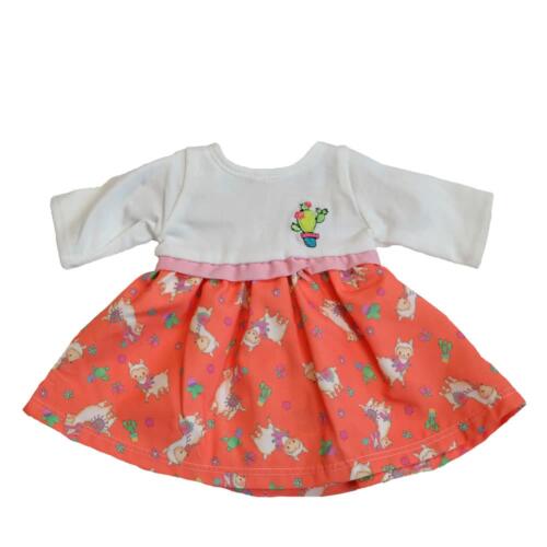 Heless Kleid Alpaka orange, für Babypuppen, 28-33cm