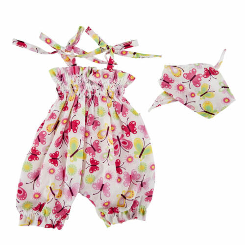 Käthe Kruse Jumpsuit mit Schmetterlingsmuster für Babypuppen, 30-33cm