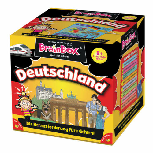 Die BrainBox Deutschland ist hübsch gestaltet und zeigt Informationen zum Spiel.