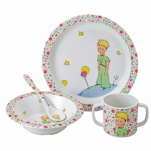 Petit Jour Paris Geschirr Set Der Kleine Prinz, Melamin, 4-teilig, Blumenmuster