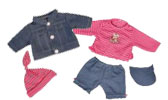 Kleidung für Babypuppen 28-30cm