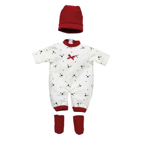 Llorens Pyjamaset mit Mütze für Babypuppen, 40-42cm
