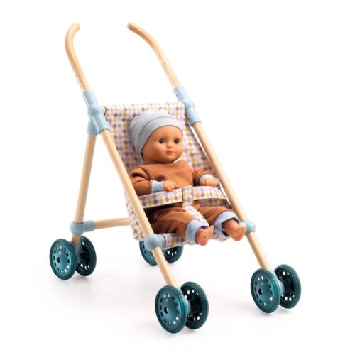 Djeco Holz-Puppenwagen Little Cubes – Bild 2