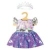 heless paillettenkleid mit krone