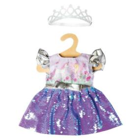 heless paillettenkleid mit krone