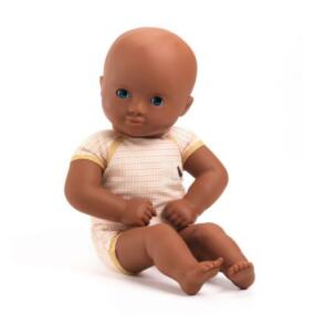 Djeco Babypuppe Farbig Stoffkörper Yellow