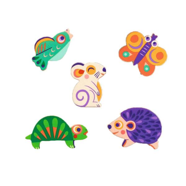 Relief-Puzzle Puzzlesteine Tiere