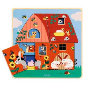 Djeco Lagenpuzzle Bauernhof