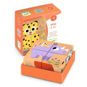 Djeco Puzzlewürfel Wild & Co